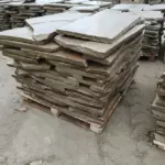 Песчаник КРУПНЫЙ серо-зеленый 1 м³ (22-27 м²), 30-40 мм для мощения дорожек